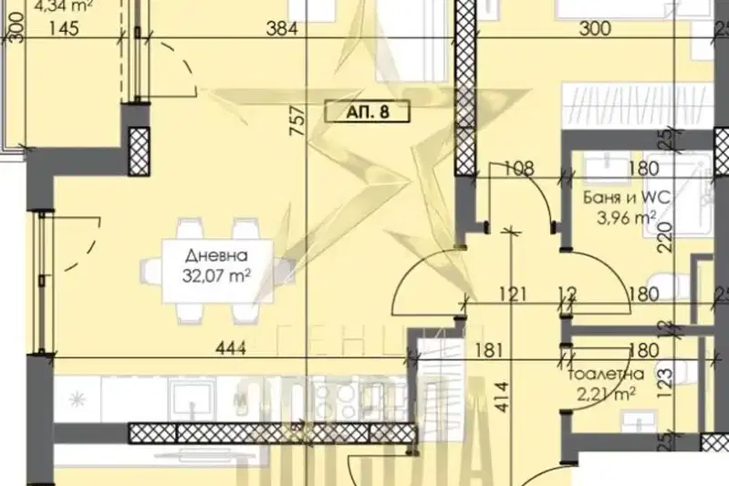 3-bedroom apartment in Plovdiv, Trakiya