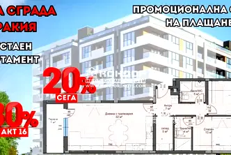 Тристаен апартамент в Пловдив, Тракия