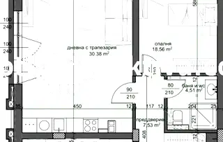 Тристаен апартамент в Пловдив, Тракия