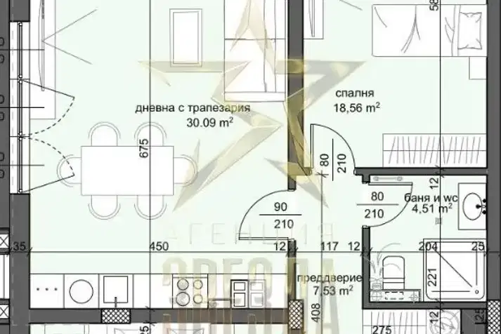 3-bedroom apartment in Plovdiv, Trakiya