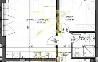 Тристаен апартамент в Пловдив, Тракия