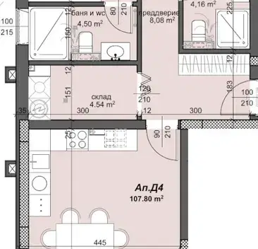 Снимка 2 — Тристаен апартамент в Пловдив, Тракия
