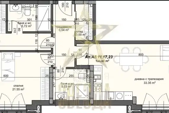 3-bedroom apartment in Plovdiv, Trakiya