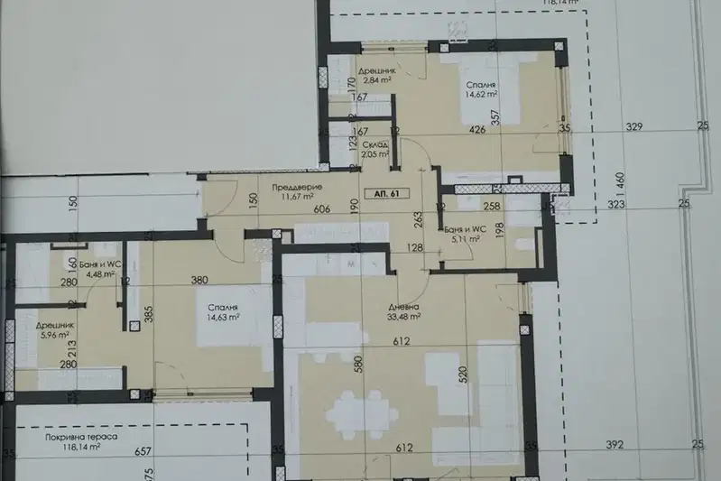 3-bedroom apartment in Plovdiv, Trakiya