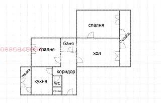 Тристаен апартамент в Шумен, Тракия