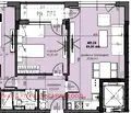 Снимка 2 — Тристаен апартамент с тераса в Тракия, Пловдив
