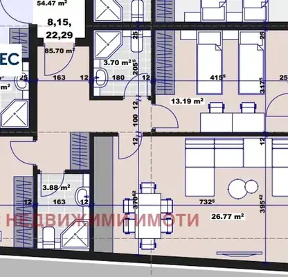Снимка 3 — Тристаен апартамент в Стара Загора, Три чучура - център
