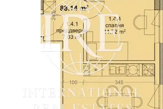 3-bedroom apartment in Varna, Troshevo