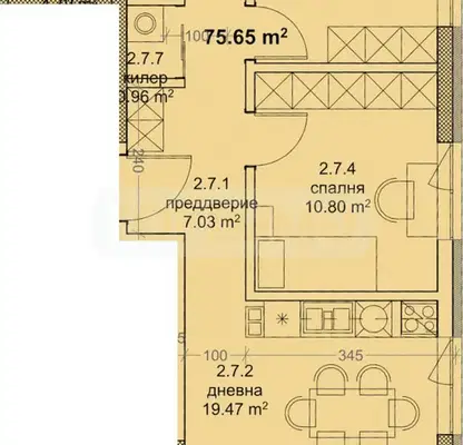 Снимка 3 — Тристаен апартамент във Варна, Трошево