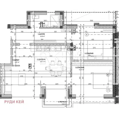 Снимка 3 — Тристаен апартамент във Варна, Виница