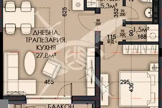 Тристаен апартамент във Варна, Виница
