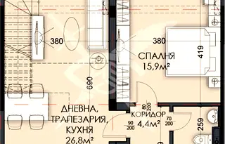 Тристаен апартамент във Варна, Виница