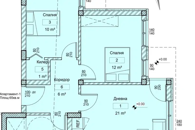 3-bedroom apartment in Varna, Vinica