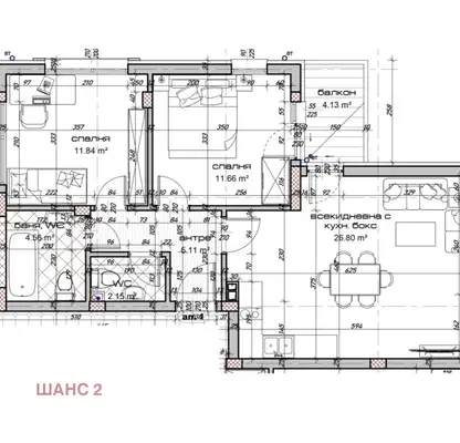 Снимка 3 — Тристаен апартамент във Варна, Виница