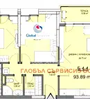Тристаен апартамент в София, Витоша