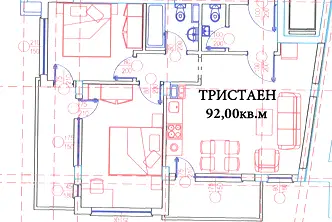 Тристаен апартамент в София, Витоша