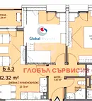 Тристаен апартамент с тераса в кв. Витоша, София