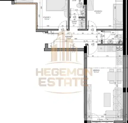 Photo 2 — 3-bedroom apartment in Varna, Vladislav Varnenchik 1