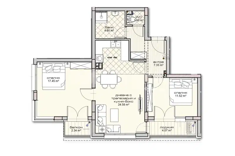 3-bedroom apartment in Varna, Vladislav Varnenchik 1