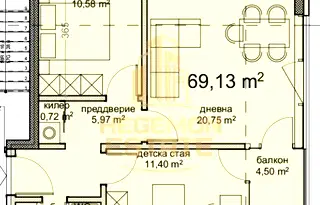 Тристаен апартамент във Варна, Владислав Варненчик 1