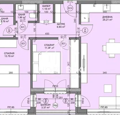 Photo 4 — 3-bedroom apartment in Varna, Vladislav Varnenchik 1