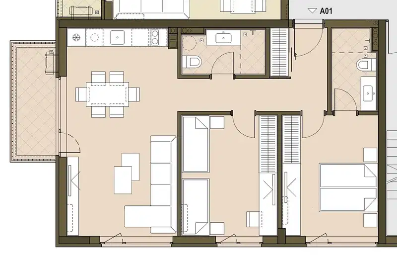 3-bedroom apartment in Sofiya, Vrybnica 1