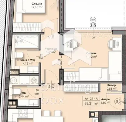 Photo 2 — 3-bedroom apartment in Sofiya, Vrybnica 2