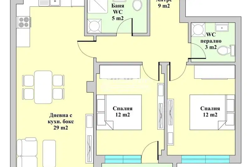 3-bedroom apartment in Plovdiv, Kyuchuk Parij