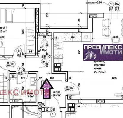 Снимка 2 — Тристаен апартамент с две тераси в нова сграда във Въстанически, Пловдив