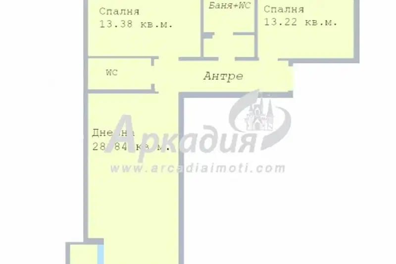 Тристаен апартамент с две тераси във Въстанически, Пловдив