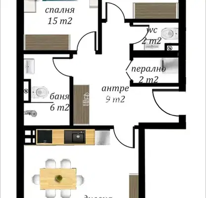 Photo 2 — 3-bedroom apartment in Plovdiv, Vystanicheski