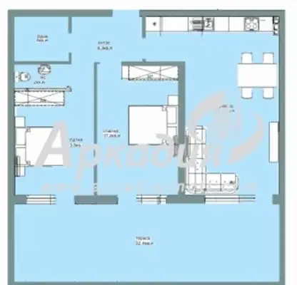 Снимка 4 — Тристаен апартамент в Пловдив, Въстанически