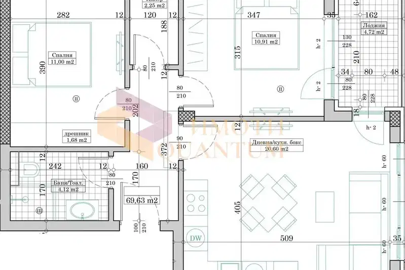 3-bedroom apartment in Varna, Vyzrajdane 4