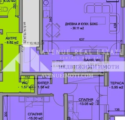 Снимка 3 — Тристаен апартамент в Пловдив, Южен
