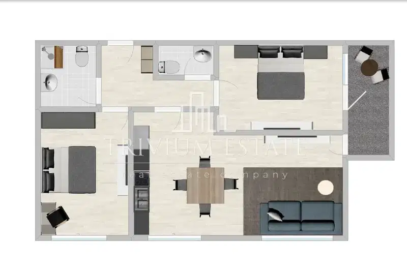 3-bedroom apartment in Plovdiv, Yujen