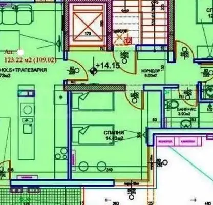 Снимка 2 — Тристаен апартамент в Пловдив, Южен