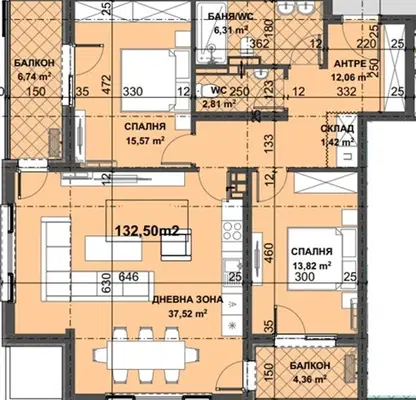 Photo 3 — 3-bedroom apartment in Plovdiv, Yujen
