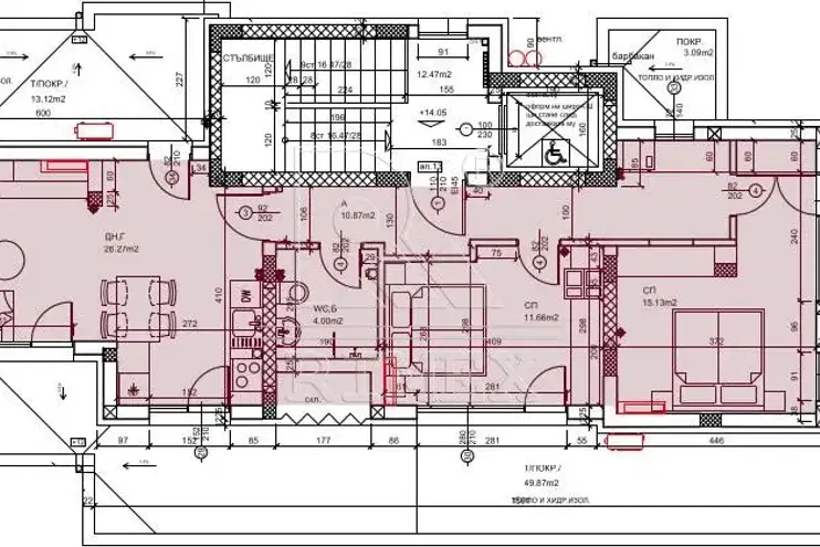3-bedroom apartment in Plovdiv, Yujen