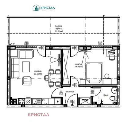 Снимка 4 — Тристаен апартамент в Пловдив, Южен
