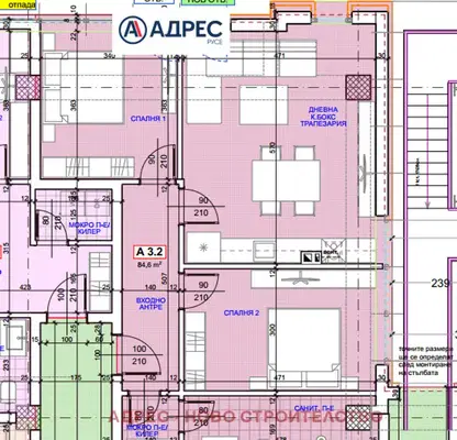 Снимка 5 — Тристаен апартамент в Русе, Здравец Изток
