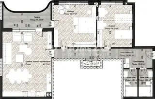 Тристаен апартамент в София, Зона Б-18