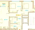 Снимка 2 — Тристаен апартамент в София, Зона Б-19