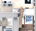 Снимка 2 — Тристаен апартамент в София, Зона Б-19