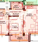 Тристаен апартамент в Бургас, Айтос