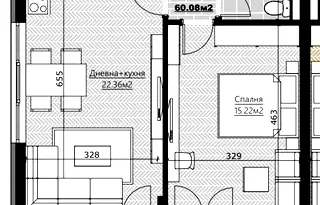 Тристаен апартамент в Бургас, Царево