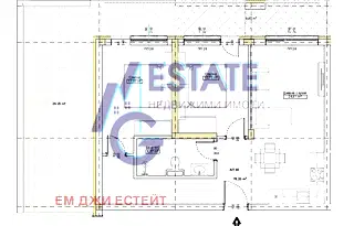 Тристаен апартамент в Бургас, Китен