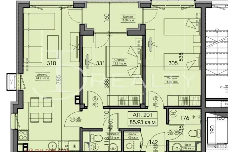 3-bedroom apartment in Oblast Burgas, Nesebyr