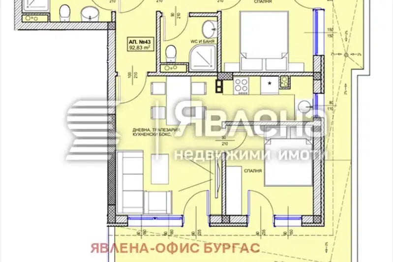 3-bedroom apartment in Oblast Burgas, Pomorie