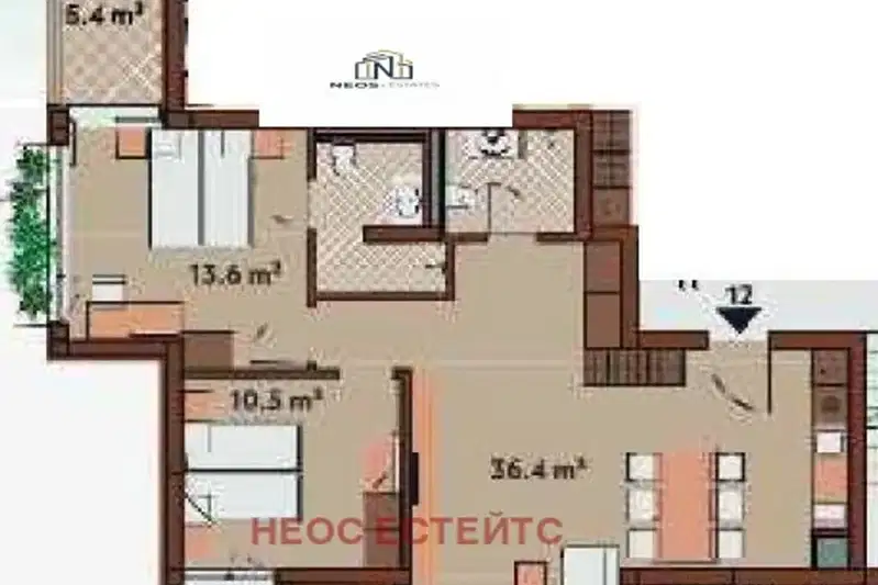 Тристаен апартамент в Бургас, Созопол