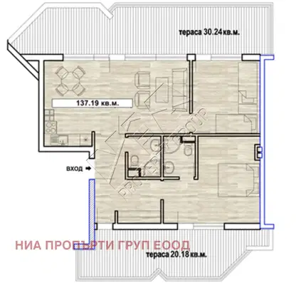 Снимка 4 — Тристаен апартамент в Бургас, Созопол
